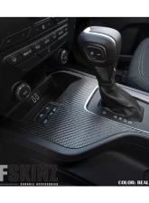 Tufskinz Center Console Accent Fits 2019-2020 Ford Ranger(2Wd) 1 Piece Kit In Real Carbon Fiber (Raw)                                     - RAG009-RCF-X - Image 2