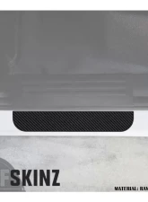 Tufskinz Door Sill Protection Fits 2019-2020 Ford Ranger Real Carbon Fiber(Raw) Rear Doors Plain                                     - RAG016-RCFPT-X - Image 2