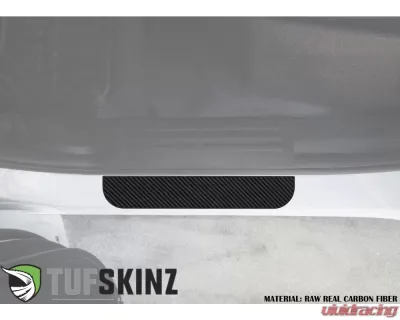 Tufskinz Door Sill Protection Fits 2019-2020 Ford Ranger Real Carbon Fiber(Raw) Rear Doors Plain - RAG016-RCFPT-X