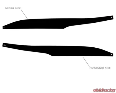 Tufskinz Side Mirror Accent Trim Fits 2009-2020 Toyota 4Runner 2 Piece Kit In Gloss Black - RUN009-BLK-G