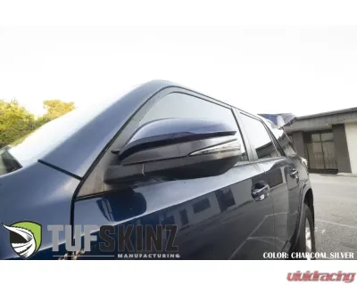 Tufskinz Side Mirror Accent Trim Fits 2009-2020 Toyota 4Runner 2 Piece Kit In Charcoal Silver (Similar To Magnetic Gray) - RUN009-CLG-G