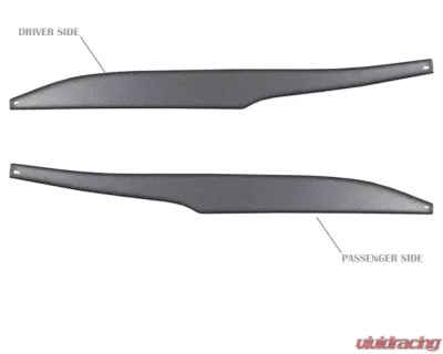 Tufskinz Side Mirror Accent Trim Fits 2009-2020 Toyota 4Runner 2 Piece Kit In Charcoal Silver (Similar To Magnetic Gray) - RUN009-CLG-G