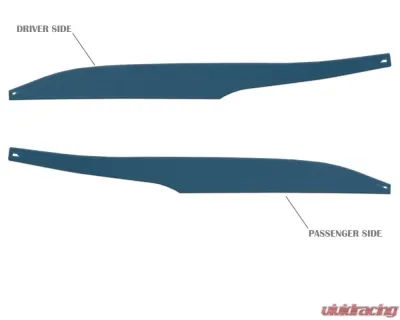 Tufskinz Side Mirror Accent Trim Fits 2009-2020 Toyota 4Runner 2 Piece Kit In Cavalry Blue - RUN009-CYB-G