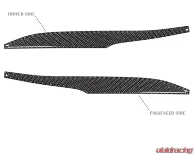 Tufskinz Side Mirror Accent Trim Fits 2009-2020 Toyota 4Runner 2 Piece Kit In Domed Real Carbon Fiber - RUN009-DCF-G