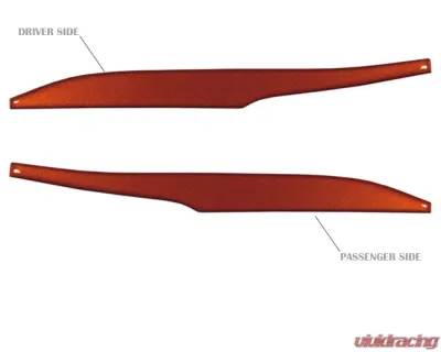 Tufskinz Side Mirror Accent Trim Fits 2009-2020 Toyota 4Runner 2 Piece Kit In Inferno (Similar To Exterior Inferno Orange) - RUN009-FNO-G