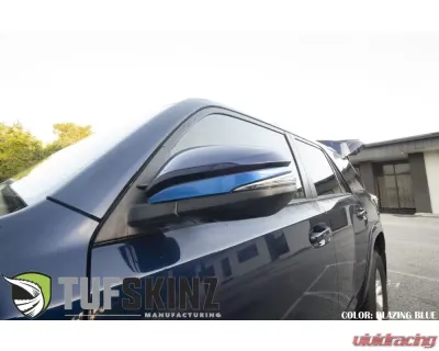 Tufskinz Side Mirror Accent Trim Fits 2009-2020 Toyota 4Runner 2 Piece Kit In Blazing Blue - RUN009-GBL-G