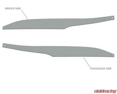 Tufskinz Side Mirror Accent Trim Fits 2009-2020 Toyota 4Runner 2 Piece Kit In Cement Gray - RUN009-GGY-G