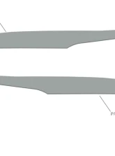 Tufskinz Side Mirror Accent Trim Fits 2009-2020 Toyota 4Runner 2 Piece Kit In Cement Gray                                     - RUN009-GGY-G - Image 2
