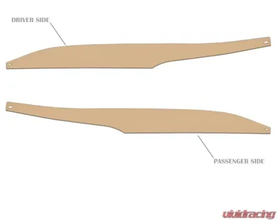 Tufskinz Side Mirror Accent Trim Fits 2009-2020 Toyota 4Runner 2 Piece Kit In Quicksand Tan - RUN009-GTN-G