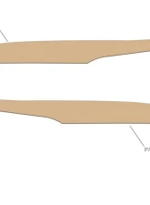 Tufskinz Side Mirror Accent Trim Fits 2009-2020 Toyota 4Runner 2 Piece Kit In Quicksand Tan                                     - RUN009-GTN-G - Image 2