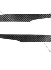 Tufskinz Side Mirror Accent Trim Fits 2009-2020 Toyota 4Runner 2 Piece Kit In Raw Real Carbon Fiber                                     - RUN009-RCF-X - Image 2