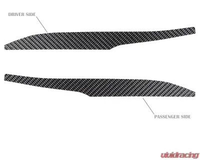 Tufskinz Side Mirror Accent Trim Fits 2009-2020 Toyota 4Runner 2 Piece Kit In Raw Real Carbon Fiber - RUN009-RCF-X