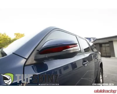 Tufskinz Side Mirror Accent Trim Fits 2009-2020 Toyota 4Runner 2 Piece Kit In Ruby Red (Similar To Barcelona Red) - RUN009-SNR-G