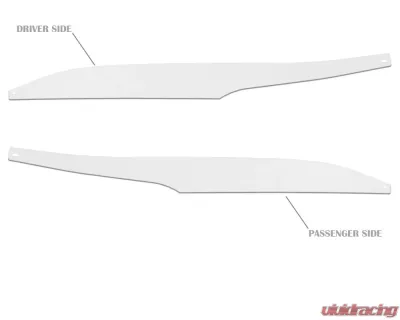 Tufskinz Side Mirror Accent Trim Fits 2009-2020 Toyota 4Runner 2 Piece Kit In Gloss White - RUN009-WHT-G