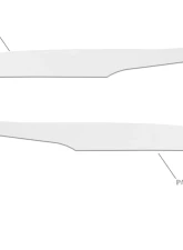 Tufskinz Side Mirror Accent Trim Fits 2009-2020 Toyota 4Runner 2 Piece Kit In Gloss White                                     - RUN009-WHT-G - Image 2