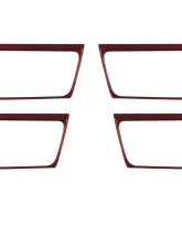 Tufskinz Door Handle Accent Trim Fits 2014-2020 Toyota 4Runner 4 Piece Kit In Ruby Red (Similar To Barcelona Red)                                     - RUN019-SNR-G - Image 2