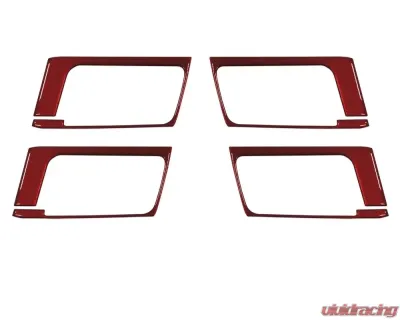 Tufskinz Door Handle Accent Trim Fits 2014-2020 Toyota 4Runner 4 Piece Kit In Ruby Red (Similar To Barcelona Red) - RUN019-SNR-G