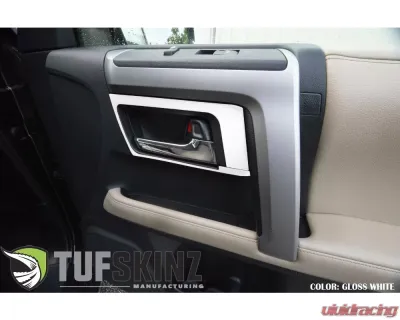 Tufskinz Door Handle Accent Trim Fits 2014-2020 Toyota 4Runner 4 Piece Kit In Gloss White - RUN019-WHT-G