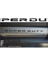 Tufskinz "Super Duty" Glove Box Letter Inserts Fits 2017-2020 Ford Super Duty 10 Piece Kit In Matte Black                                     - SUP052-BLK-M - Image 2