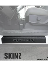 Tufskinz Door Sill Protection Tuf-Liner Series Raptor Logo Front Doors(Black/Gray) 2 Piece Kit                                     - SUP057-FRD-TFLMP-153-X - Image 2