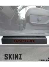 Tufskinz Door Sill Protection Tuf-Liner Series Raptor Logo(Black/Red) Front Doors 2 Piece Kit                                     - SUP057-FRD-TFLMP-154-X - Image 2