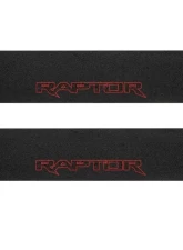 Tufskinz Door Sill Protection Tuf-Liner Series Raptor Logo(Black/Red) Front Doors 2 Piece Kit                                     - SUP057-FRD-TFLMP-154-X - Image 2