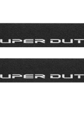 Tufskinz Door Sill Protection Tuf-Liner Series Super Duty Logo(White) Front Doors 2 Piece Kit                                     - SUP057-TFLMP-289-X - Image 2