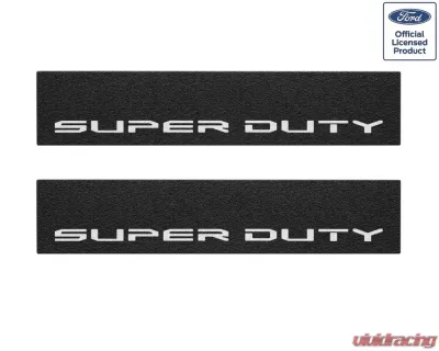 Tufskinz Door Sill Protection Tuf-Liner Series Super Duty Logo(White) Front Doors 2 Piece Kit - SUP057-TFLMP-289-X