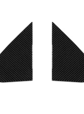 Tufskinz A-Pillar Accent Trim Fits 2019-2020 Chevrolet Silverado HD 2 Piece Kit In Real Carbon Fiber(Domed)                                     - SVD006-DCF-G - Image 2