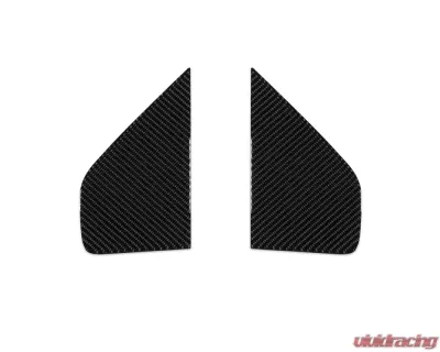 Tufskinz A-Pillar Accent Trim Fits 2019-2020 Chevrolet Silverado HD 2 Piece Kit In Real Carbon Fiber(Domed) - SVD006-DCF-G