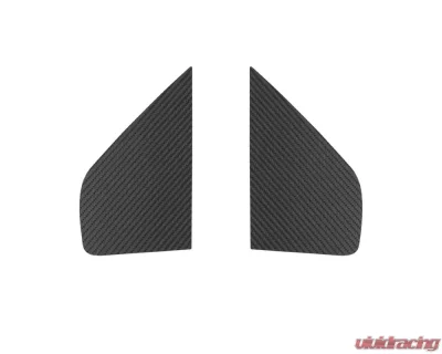 Tufskinz A-Pillar Accent Trim Fits 2019-2020 Chevrolet Silverado HD 2 Piece Kit In Real Carbon Fiber(Raw) - SVD006-RCF-X