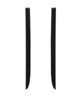 Tufskinz C-Pillar Accent Trim Fits 2019-2020 Chevrolet Silverado (Crew Cab) 2 Piece Kit In Real Carbon Fiber(Domed)                                     - SVD011-DCF-G - Image 2