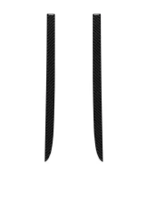 Tufskinz C-Pillar Accent Trim Fits 2019-2020 Chevrolet Silverado (Crew Cab High Country + Ltz) 2 Piece Kit In Real Carbon Fiber(Domed)                                     - SVD013-DCF-G - Image 2