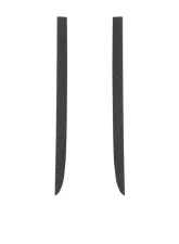 Tufskinz C-Pillar Accent Trim Fits 2019-2020 Chevrolet Silverado (Crew Cab High Country + Ltz) 2 Piece Kit In Real Carbon Fiber(Raw)                                     - SVD013-RCF-X - Image 2