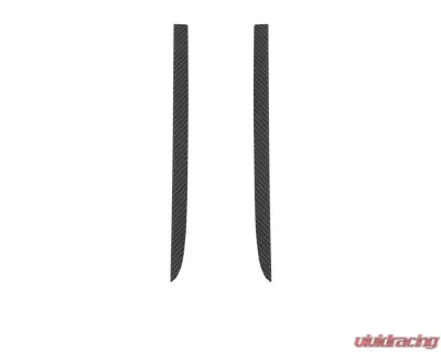 Tufskinz C-Pillar Accent Trim Fits 2019-2020 Chevrolet Silverado (Crew Cab High Country + Ltz) 2 Piece Kit In Real Carbon Fiber(Raw) - SVD013-RCF-X