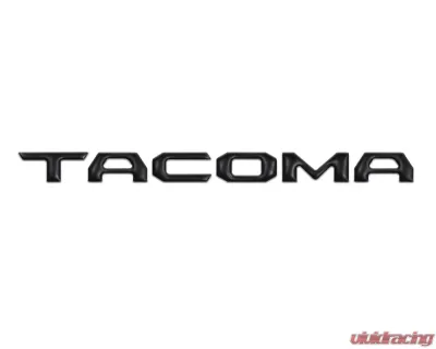 Tufskinz "Tacoma" Glove Box Letter Inserts Fits 2016-2020 Toyota Tacoma 6 Piece Kit In Matte Black - TAC017-BLK-M