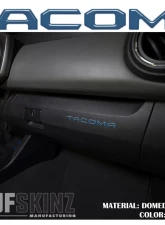 Tufskinz "Tacoma" Glove Box Letter Inserts Fits 2016-2020 Toyota Tacoma 6 Piece Kit In Cavalry Blue                                     - TAC017-CYB-G - Image 2