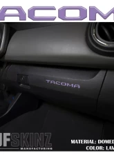 Tufskinz "Tacoma" Glove Box Letter Inserts Fits 2016-2020 Toyota Tacoma 6 Piece Kit In Lavender Purple                                     - TAC017-PUR-G - Image 2