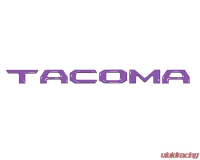 Tufskinz "Tacoma" Glove Box Letter Inserts Fits 2016-2020 Toyota Tacoma 6 Piece Kit In Lavender Purple - TAC017-PUR-G