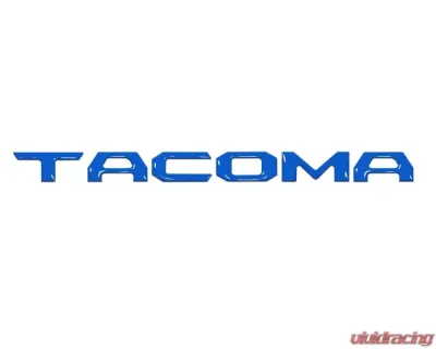 Tufskinz "Tacoma" Glove Box Letter Inserts Fits 2016-2020 Toyota Tacoma 6 Piece Kit In Voodoo Blue - TAC017-VODB-G