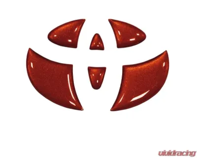 Tufskinz Emblem Inserts For Steering Wheel Fits 2009-2020 Toyota 4Runner 6 Piece Kit In Inferno - TAC032-RUN-FNO-G