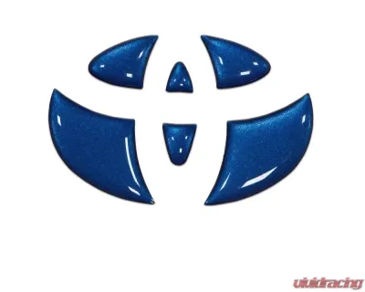 Tufskinz Emblem Inserts For Steering Wheel Fits 2009-2020 Toyota 4Runner 6 Piece Kit In Blazing Blue - TAC032-RUN-GBL-G