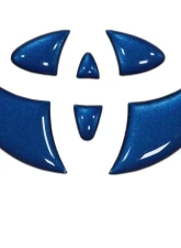 Tufskinz Emblem Inserts For Steering Wheel Fits 2009-2020 Toyota 4Runner 6 Piece Kit In Blazing Blue                                     - TAC032-RUN-GBL-G - Image 2