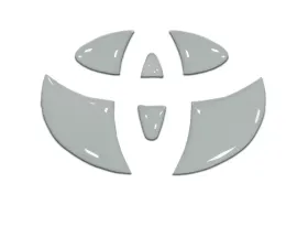 Tufskinz Emblem Inserts For Steering Wheel Fits 2009-2020 Toyota 4Runner 6 Piece Kit In Cement Gray