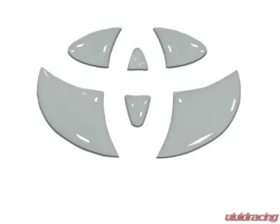 Tufskinz Emblem Inserts For Steering Wheel Fits 2009-2020 Toyota 4Runner 6 Piece Kit In Cement Gray - TAC032-RUN-GGY-G