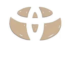 Tufskinz Emblem Inserts For Steering Wheel Fits 2009-2020 Toyota 4Runner 6 Piece Kit In Quicksand Tan