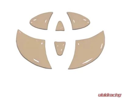 Tufskinz Emblem Inserts For Steering Wheel Fits 2009-2020 Toyota 4Runner 6 Piece Kit In Quicksand Tan - TAC032-RUN-GTN-G