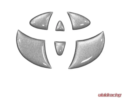 Tufskinz Emblem Inserts For Steering Wheel Fits 2009-2020 Toyota 4Runner 6 Piece Kit In Turbo Silver - TAC032-RUN-GTO-G