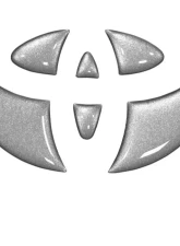 Tufskinz Emblem Inserts For Steering Wheel Fits 2009-2020 Toyota 4Runner 6 Piece Kit In Turbo Silver                                     - TAC032-RUN-GTO-G - Image 2