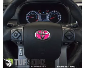 Tufskinz Emblem Inserts For Steering Wheel Fits 2009-2020 Toyota 4Runner 6 Piece Kit In Hot Pink